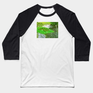 water and leaves Baseball T-Shirt